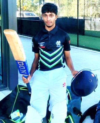 Aksha Perera after his century