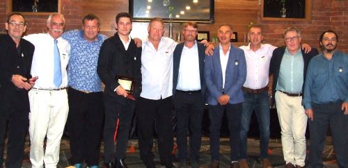 New and old Life Members at the night: L-R Pat Taylor, Charlie Walker, Shaun Rayment, Jack Newman, Darren Nagle, Dean Lawson, Dean Jukic, Jim Polonidis, Peter Golding and Danny Terzini.