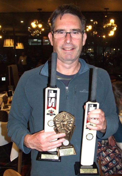 Paul Sevenson tonned up twice during the season - and also won the batting award for the Fifths.