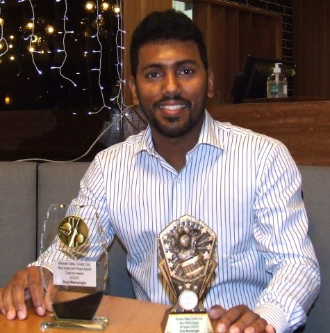 Suraj Weerasinghe won both the Best Wicketkeeper award and the Coach's Award for Most Improved.