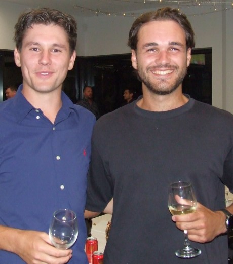 Together - again: Jack Newman (left) and Luke Brock.