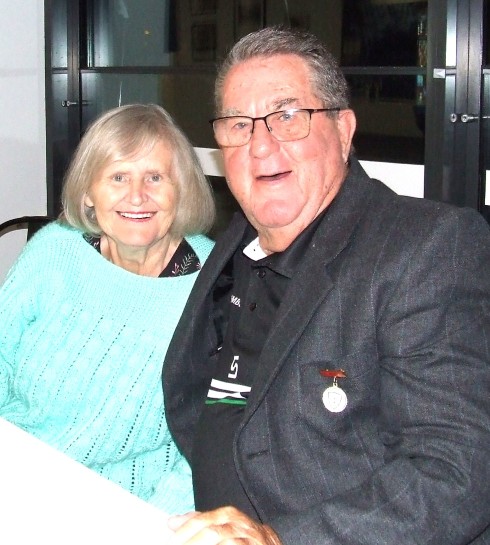 Our official Legend, club founder Ray Storey and wife Heather made the trip from Leitchville to be at Presentation Night.