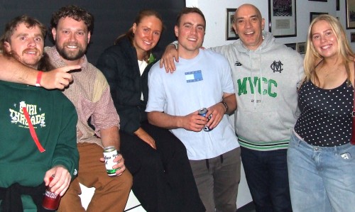 Everyone have a good time? L-R Hayden Carlsen, Brayden McGregor, Monique and Hayden Rayner, John Talone and Abbey Nagle.