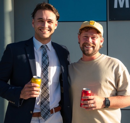 Luke Brock (left) and Brayden McGregor.