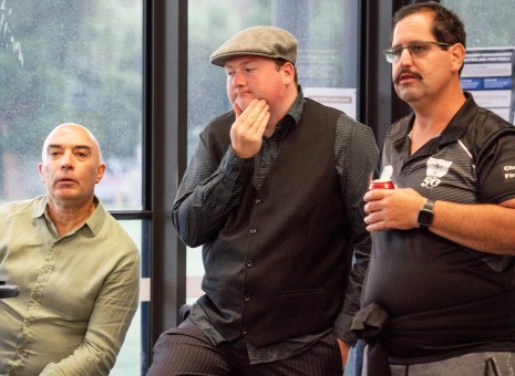 Contemplating the recent form of the yabbies - L-R John Talone, Andreas Skiotis and Brendan Rhodes.