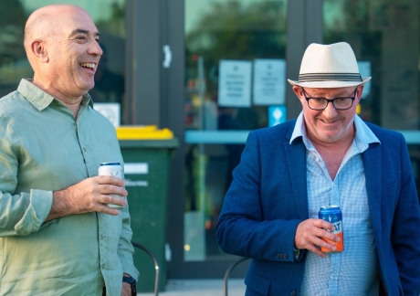 "He laid the odds and kept a tote, whatever that may be": John Talone (left) and Tony Nilsson.