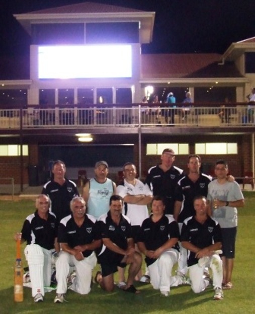 Our team for the tournament opener. L-R: Back - Chris Albert, Dean Jukic, Daniel Phillips, Jason Noonan, Jason Brooks, Kel Twite. Front - Neil King, Charlie Walker, Tony Gleeson, Mark Gauci and Sean O'Kane.