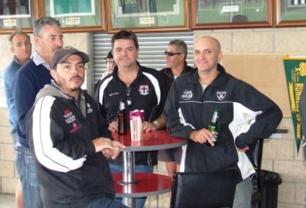 Back at Ormond Park: L-R Brett Curran, Dave Hutchison, Sixths premiership captain Danny Terzini, Ross Aitken, Ian Wenlock and Lou Raffaele.