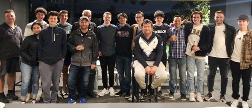 Some of our Sevenths squad get together at the end of the season. L-R: Gavin Fischer, Nick Pigitsakis and partner Amber, Noah Nimorakiotakis, Luca Nimorakiotakis, George Manousos, Charlie Walker, Tom Janetzki, Simon Kapitelli, Joshua Boult, Shaun Rayment, Felix Fischer, Bill Nimorakiotakis, Anthony Cafari, Luke Brock and Rupert Fischer. Some of our Sevenths squad get together at the end of the season. L-R: Gavin Fischer, Nick Pigitsakis and partner Amber, Noah Nimorakiotakis, Luca Nimorakiotakis, George Manousos, Charlie Walker, Tom Janetzki, Simon Kapitelli, Joshua Boult, Shaun Rayment, Felix Fischer, Bill Nimorakiotakis, Anthony Cafari, Luke Brock and Rupert Fischer.
