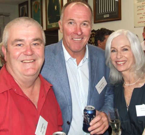 Enjoying the night: L-R Mark Wakeling, Danny Fitzpatrick and Christine Savage.