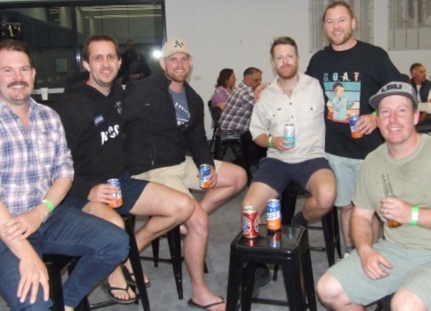 The Fifths got the points - and had enough time to run the catering for the function! L-R Ryan Chirgwin, Paddy Shelton, Jarrad Sims, Nathan Deery, Sam Kater and Ashley Free.