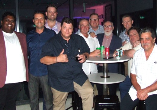 Some of the mainstays of our annual Over 35s tournaments at Barooga: L-R Channa DeSilva, Jason Ripa, Matt Thomas, Mark Gauci, Sean O'Kane, Simon Thornton, Allan Cumming, Craig Pridham, Ryan Fairclough and Tony Gleeson.